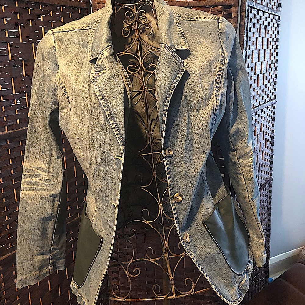 🔥PARASUCO denim blazer jacket, structured